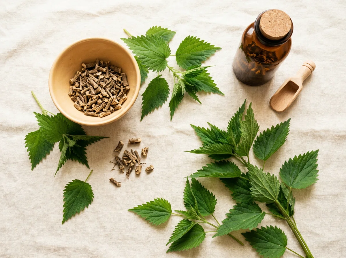 Nettle root - men's supplement with nettle root extract ingredient